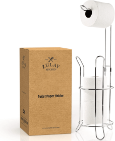 Toilet Paper Holder Stand & Storage