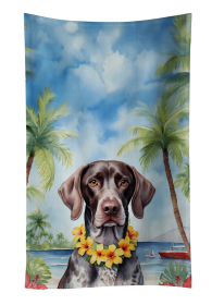 German Shorthaired Pointer Luau Kitchen Towel