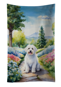 Coton de Tulear Spring Path Kitchen Towel