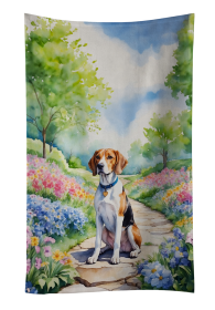 English Foxhound Spring Path Kitchen Towel