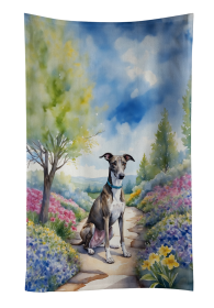 Greyhound Spring Path Kitchen Towel