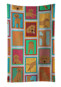 Lots of Red Fox Labrador Retriever Kitchen Towel