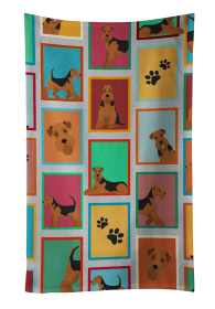 Lots of Airedale Terrier Kitchen Towel