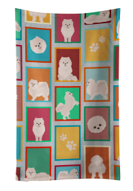 Lots of White Pomeranian Kitchen Towel
