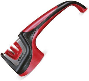 AccuSharp Asian-Style Knife Sharpener Pull-Through Red/Black