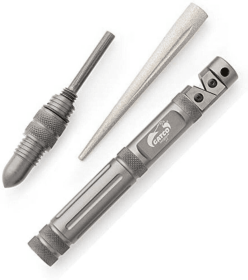 Gatco Scepter 2.0 Survival Tool Carbide Diamond Sharpener + Fire Starter