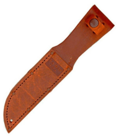 KA-BAR Short USA Knife Sheath Brown Leather Fits 5.25" Blade Knives