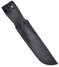 Ka-Bar Leather Sheath USA Logo Black Fits Knife w/ 5 1/4" Blade