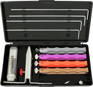 Lansky Deluxe 4-Stone Diamond Sharpening System X-Coase Fine Grit Hone