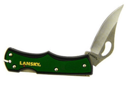 Lansky Lockback Folding Pocket Knife Green 2 inch Blade