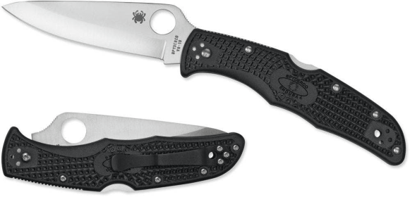 Spyderco Endura 4 Folding Knife Wave VG-10 Black Handle