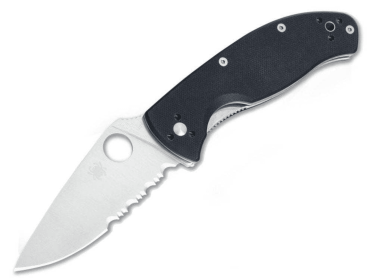 Spyderco Tenacious Folding Knife 8CR13MOV Steel G10 Handle 8CR13MOV Steel G10 Handle