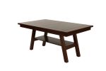 Dining Table 4x Side Chairs 1x Bench 6pcs Dining Set Walnut Finish Dining Room Furniture Transitional Style