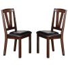 Dining Table 4x Side Chairs 1x Bench 6pcs Dining Set Walnut Finish Dining Room Furniture Transitional Style