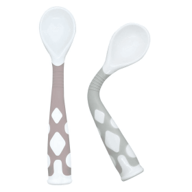 Silibend Spoons 2Pk (Color: Rose/Day Dream Grey)