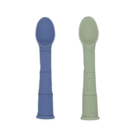 Silipop Spoons 2Pk (Color: Mineral Blue/Emerald)