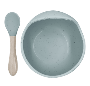 Siliscoop Bowl & Spoon (Color: Seafoam)