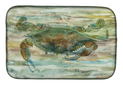 Sunset Dish Drying Mat (Color: Crab a leg, size: 14 x 21)