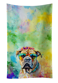 Bullmastiff Hippie Dawg Kitchen Towel (Color: 194030852965)