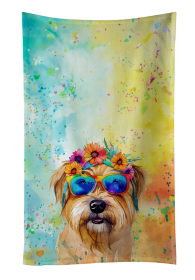 Cairn Terrier Hippie Dawg Kitchen Towel (Color: 194030852989)