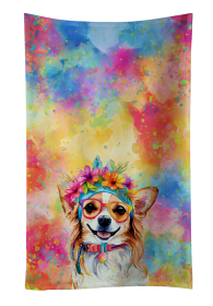 Chihuahua Hippie Dawg Kitchen Towel (Color: 194030853061)