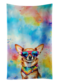 Chihuahua Hippie Dawg Kitchen Towel (Color: 194030853078)