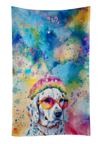 Dalmatian Hippie Dawg Kitchen Towel (Color: 194030853191)