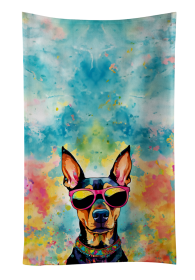 Doberman Pinscher Hippie Dawg Kitchen Towel (Color: 194030853214)