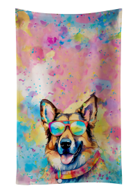 German Shepherd Hippie Dawg Kitchen Towel (Color: 194030853283)