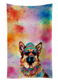 German Shepherd Hippie Dawg Kitchen Towel (Color: 194030853290)