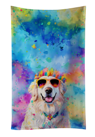 Great Pyrenees Hippie Dawg Kitchen Towel (Color: 194030853337)