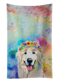 Great Pyrenees Hippie Dawg Kitchen Towel (Color: 194030853368)