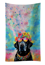Black Labrador Hippie Dawg Kitchen Towel (Color: 194030853399)