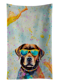 Chocolate Labrador Hippie Dawg Kitchen Towel (Color: 194030853412)