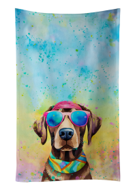 Chocolate Labrador Hippie Dawg Kitchen Towel (Color: 194030853450)