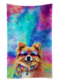Pomeranian Hippie Dawg Kitchen Towel (Color: 194030853580)