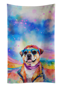 Pug Hippie Dawg Kitchen Towel (Color: 194030853634)
