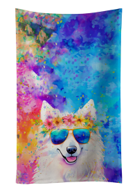 Samoyed Hippie Dawg Kitchen Towel (Color: 194030853672)