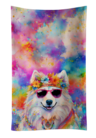 Samoyed Hippie Dawg Kitchen Towel (Color: 194030853689)