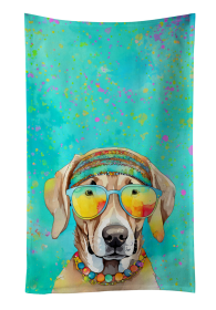 Weimaraner Hippie Dawg Kitchen Towel (Color: 194030853849)