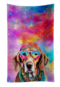 Weimaraner Hippie Dawg Kitchen Towel (Color: 194030853856)