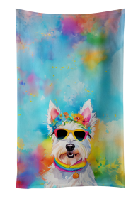 Westie Hippie Dawg Kitchen Towel (Color: 194030853887)