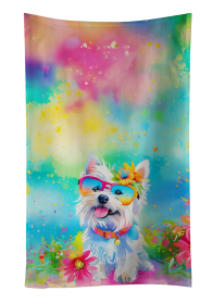 Westie Hippie Dawg Kitchen Towel (Color: 194030853900)