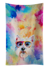 Westie Hippie Dawg Kitchen Towel (Color: 194030853917)