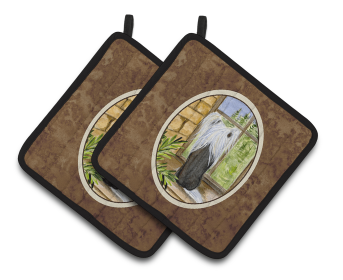 Chinese Crested Pair of Pot Holders (size: 7.5 x 7.5)