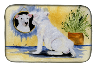 Bull Terrier Dish Drying Mat (size: 14 x 21)